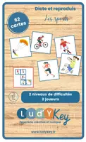 Aperçu - Apprentissages en autonomie - DICTE ET REPRODUIS - LES SPORTS - Page de couverture