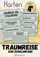 Vorschau - Aufgabenkarten - Traumreise für den Schulanfang - Deckblatt