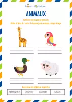 Aperçu - Apprentissages en autonomie - Ludopédagogie - Lire & Ecrire - Les animaux - Page 2