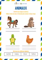 Aperçu - Apprentissages en autonomie - Ludopédagogie - Lire & Ecrire - Les animaux - Page 3