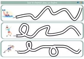 Aperçu - Apprentissages en autonomie - FICHES DE GRAPHISME - Les sports - Page 3