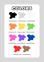 anteprima - Esercizi - Scheda didattica sui colori in inglese - Pagina di copertina