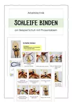 Vorschau - Bildkarten - Schleife binden - am Beispiel Schuh - Phasenbilder - Deckblatt