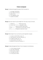Vorschau - Arbeitsblätter - Futur Composé mit Lösungen - Deckblatt