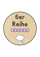 Vorschau - Stationenlernen - Legekreis 6er-Reihe (kleines Einmaleins/kleines 1x1) - Seite 1
