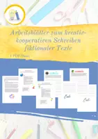 Vorschau - Arbeitsblätter - Kreativ-kooperatives Schreiben fiktionaler Texte - Deckblatt