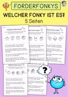 Vorschau - Arbeitsblätter - Deutsch Förderfonkys, Förderunterricht, Materialpaket - Seite 1