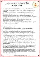 Aperçu - Matériel pour travaux manuels / dessin - Cendrillon - Marionnettes à Doigts - Conte de Fées - Page 1