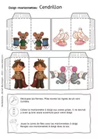 Aperçu - Matériel pour travaux manuels / dessin - Cendrillon - Marionnettes à Doigts - Conte de Fées - Page 3