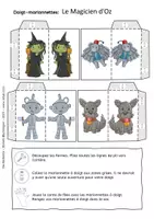 Aperçu - Matériel pour travaux manuels / dessin - Le Magicien d'Oz - Marionnettes à Doigts - Conte de Fées - Page 3