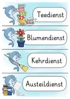 Vorschau - Lehrpläne/Lehrermaterial - Delfinklasse Klassendienste Klassentier Delfin - Seite 1