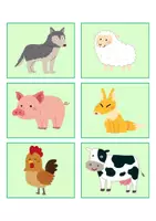 Vista previa - Tarjetas / Manipulativos - Flexibilidad Cognitiva - Animales - página 3