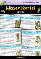 Vorschau - Bildkarten - Spargel - Wissenskartei - Gemüse - Deckblatt