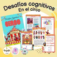 Vista previa - Hojas de trabajo - Desafíos cognitivos en el circo - Portada