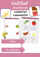 Vorschau - Spiele - Materialpaket Lesen Lebensmittel - DaZ/DaF, Deutsch, Sachunterricht - Seite 1