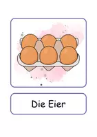 Vorschau - Arbeitsblätter - XXL Lesekarten Lebensmittel - DaZ/DaF, Deutsch (Grundschule) - Seite 1