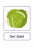 Vorschau - Arbeitsblätter - XXL Lesekarten Lebensmittel - DaZ/DaF, Deutsch (Grundschule) - Seite 2