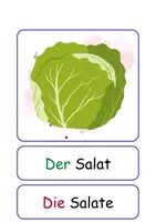 Vorschau - Arbeitsblätter - XXL Lesekarten Lebensmittel Einzahl und Mehrzahl - DaZ/DaF, Deutsch (Grundschule) - Seite 2