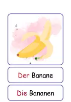 Vorschau - Arbeitsblätter - XXL Lesekarten Lebensmittel Einzahl und Mehrzahl - DaZ/DaF, Deutsch (Grundschule) - Seite 3