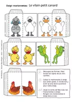 Aperçu - Matériel pour travaux manuels / dessin - Le vilain petit canard - Marionnettes à Doigts - Conte de Fées - Page 2