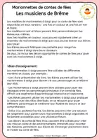Aperçu - Matériel pour travaux manuels / dessin - Les musiciens de Brême - Page 1