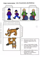 Aperçu - Matériel pour travaux manuels / dessin - Les musiciens de Brême - Page 3