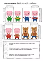 Aperçu - Matériel pour travaux manuels / dessin - Les trois petits cochons - Page 2