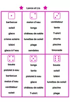 Aperçu - Jeux - Jeux de Vocabulaire Thème L'été pour FLE - Page 3