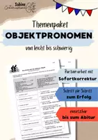 Vorschau - Arbeitsblätter - Tandembögen Objektpronomen Französisch ab 2. Lernjahr - Deckblatt
