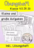 Vorschau - Arbeitsblätter - Übungsheft ZR 20 (Große und kleine Aufgaben) - Deckblatt