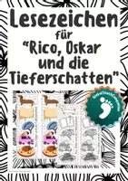 Vorschau - Mal- und Bastelvorlagen - Lesezeichen - Rico, Oskar und die Tieferschatten - Deckblatt