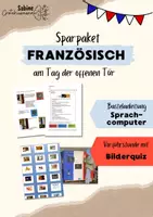 Vorschau - Mal- und Bastelvorlagen - Sparpaket: Französisch am Tag der offenen Tür - Deckblatt