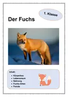 Vorschau - Arbeitsblätter - Der Fuchs 1. Klasse - Deckblatt
