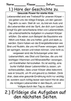 Vorschau - Arbeitsblätter - Lebensmittel Leseverstehen und Wortschatz - DaZ/DaF, Deutsch, Sachunterricht - Seite 2