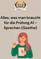 Vorschau - Arbeitsblätter - Alles für die Prüfung A1 - Sprechen (Goethe&TELC) - Deckblatt