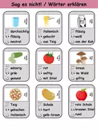 Vorschau - Arbeitsblätter - Sag es nicht Lebensmittel - DaZ/DaF, Deutsch (Spiel) - Seite 2
