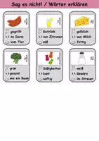 Vorschau - Arbeitsblätter - Sag es nicht Lebensmittel - DaZ/DaF, Deutsch (Spiel) - Seite 3