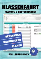 Vorschau - Anderer Materialtyp - Klassenfahrt: Kostenübersicht | einfache Planung und Kalkulkation - Deckblatt