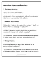 Aperçu - Préparation de séance / Séance complète - Compréhension de lecture - Poème lyrique - Page de couverture