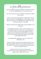 Vista previa - Tarjetas / Manipulativos - La fata della primavera - Lectura en italiano - página 2