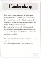 Vorschau - Arbeitsblätter - Steckbrief/ Portfolio-Einlagen Einschulung Klasse 1 - Seite 1