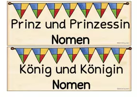 Vorschau - Stundenentwürfe - Wortarten Tafelmaterial und Aushänge - märchenhafte Wortarten - Seite 3