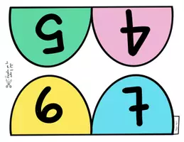 Vista previa - Juegos / Gamificación - Recta numérica para imprimir y recortar. "Ranitas" - página 3