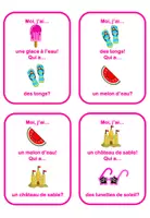 Aperçu - Jeux - Jeu de Vocabulaire J'ai Qui a thème l'été pour FLE - Page 3