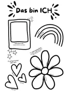 Vorschau - Arbeitsblätter - Das bin ICH - Arbeitsblatt + Plauderkärtchen - Seite 3