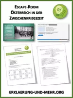Vorschau - Stundenentwürfe - Escape Room - Österreich in der Zwischenkriegszeit - Deckblatt