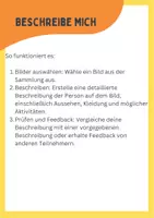 Vorschau - Arbeitsblätter - Beschreibe mich (B1) - Deckblatt