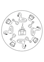 Vorschau - Arbeitsblätter - Mandalas, Ausmalbilder Thema Sommer - Seite 2
