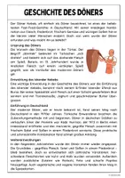 Vorschau - Arbeitsblätter - Geschichte des Döners (Sachtext mit Aufgaben) - Seite 1