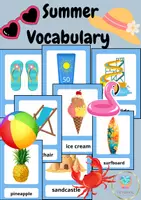 Aperçu - Affichage - Affiches de vocabulaire d'été - Page de couverture